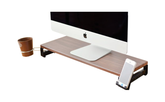 Wooden Monitor Stand Desktop, Wooden Monitor Riser Stand