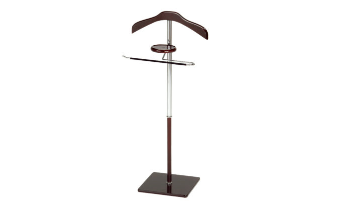 Wooden Suit Stand Metal Suit Valet Rack Clothes Hanger Clothes
