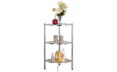 Bathroom Corner Shelf, Corner Glass Rack, Glass Corner Shelves