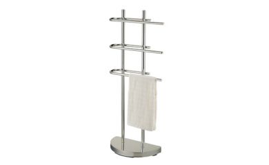 Bathroom Accessory, Chrome Finish Towel Rack, Towel Stand Shelf