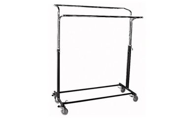Double Rail Garment Rack, Adjustable Clothes Stand, Fixture Display Stand