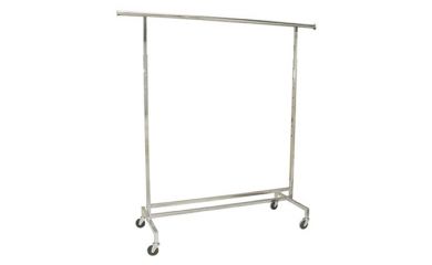 Single Rail Garment Rack, Store Clothes Hanging Rack, Clothes Display Sand