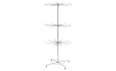 Floor Display Stand, 3 Tier Counter Spinner, Wire Rack, Wire Spinner Rack