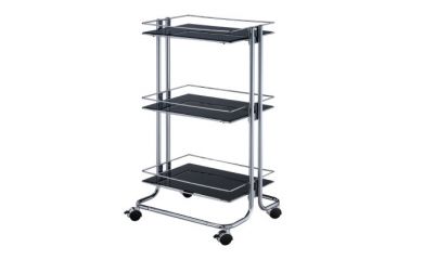 Metal Kitchen Cart, Glass Kitchen Cart, Kitchen Storage Cart, kitchen shelf