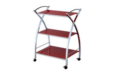 Metal Kitchen Cart, Glass Kitchen Cart, Kitchen Storage Cart, kitchen shelf