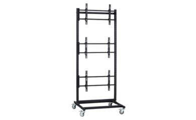 Video Wall Cart, Rolling Television Holder, Screen Bracket  Stand