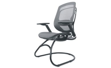 Mesh Chair, Office Chair Without Wheel, Waiting Room Chair