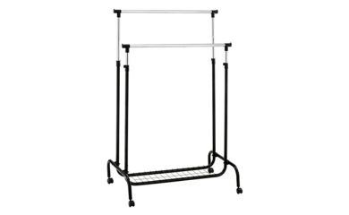 Garment Rack With Cabinet, Drying Clothes Rack, Mobile Clothes Storage