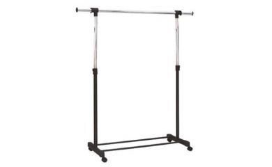 Clothes Display Rack, Rolling Clothes Stand, Telescopic Clothes Rack