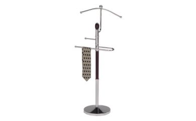 Metal suit valet stand, Suit Holder,wooden clothes rack, wooden valet stand