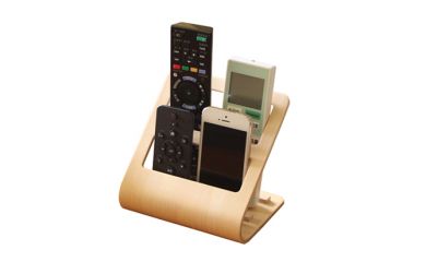 Wooden Remote Control Holder, Desktop Organizer, Letter Holder