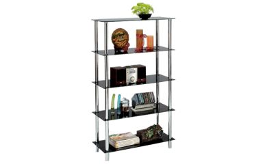 Tempered Glass Shelf, 5-Tier Glass Shelf, Storage Shelf