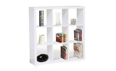 Wooden Book Shelf, White Book Shelf, Wood Storage Stand