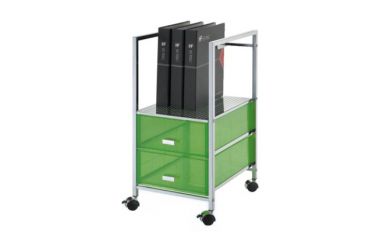 Rolling Office Cart, Portable File Cart, Movable Office Rack