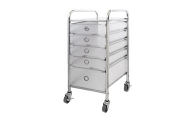 5-Tier Multi-purpose Drawer Cart, Plastic Drawer Trolley Cart, Drawer Cart With Caster