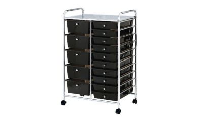 15-Drawer Mobile Cart, Storage Trolley Cart, Walmart Storage Trolley Cart